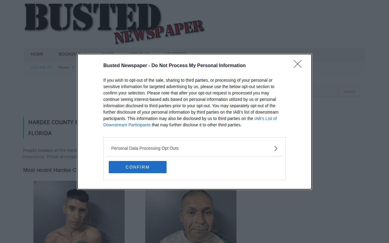 Unofficial Hardee County crime news mugshot archive on Busted Newspaper