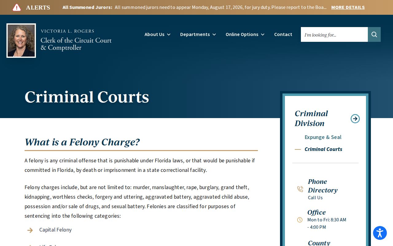 Hardee County official crime news court disposition source